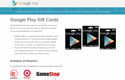 GooglePlayGiftCard